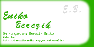 eniko berczik business card